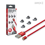 Armor3 Magnetic Charging Cable Set for Type C/Micro 6 Pieces