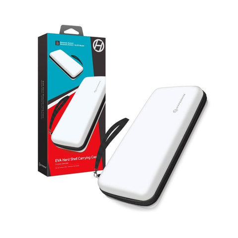 White EVA Hard Shell Carrying Case For Nintendo Switch / OLED Models