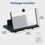 12inch Foldable HD Screen Amplifier for Mobile Phones