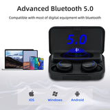 SK1 F9-5C Wireless Bluetooth 5.0 Earbuds with LED Display for iPhone/Android/PC/Bluetooth Devices