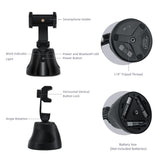 360 Degree Rotation Face Tracking Gimbal Stabilizer for Mobile Phone - Black