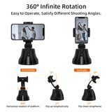 360 Degree Rotation Face Tracking Gimbal Stabilizer for Mobile Phone - Black