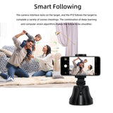 360 Degree Rotation Face Tracking Gimbal Stabilizer for Mobile Phone - Black