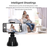 360 Degree Rotation Face Tracking Gimbal Stabilizer for Mobile Phone - Black