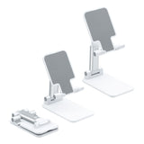 White Foldable Stand/Holder with Adjustable Height for Phones/Tablet/Readers