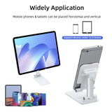White Foldable Stand/Holder with Adjustable Height for Phones/Tablet/Readers