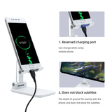 White Foldable Stand/Holder with Adjustable Height for Phones/Tablet/Readers