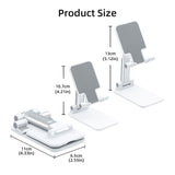 White Foldable Stand/Holder with Adjustable Height for Phones/Tablet/Readers