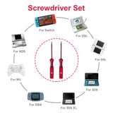 GBA NDS DSL Dsi 3DS XL Wii and PS4 Tri-Wing & Philips Screwdriver Set