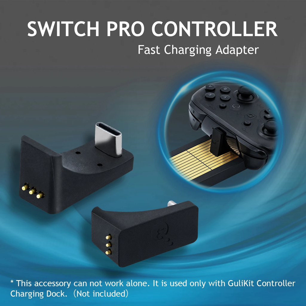 Gulikit Charging Connector Adapter for the Nintendo Switch Pro Control ...