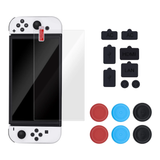 Dust Proof Kit with Tempered Glass Screen Protector for the Nintendo Switch OLED