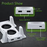 White Dobe Vertical Cooling Stand for the Xbox Series S Console
