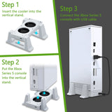 White Dobe Vertical Cooling Stand for the Xbox Series S Console