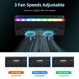 Upper Cooling Fan with RGB Lighting for Xbox Series S-Black