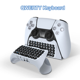 White Wireless Mini Keyboard for the Sony Playstation 5 DS5 controller