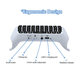 White Wireless Mini Keyboard for the Sony Playstation 5 DS5 controller