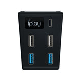 Black 5 Port USB Hub for the Playstation 5 Consoles