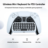 Dobe Mini Wireless Keyboard with Clips for the PS5 Controller