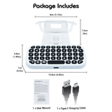 Dobe Mini Wireless Keyboard with Clips for the PS5 Controller