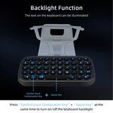 Dobe Wireless Keyboard with Backlight for the Sony PS5 Controller