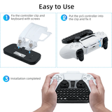 Dobe Wireless Keyboard with Backlight for the Sony PS5 Controller