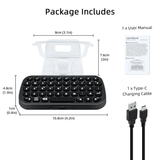 Dobe Wireless Keyboard with Backlight for the Sony PS5 Controller