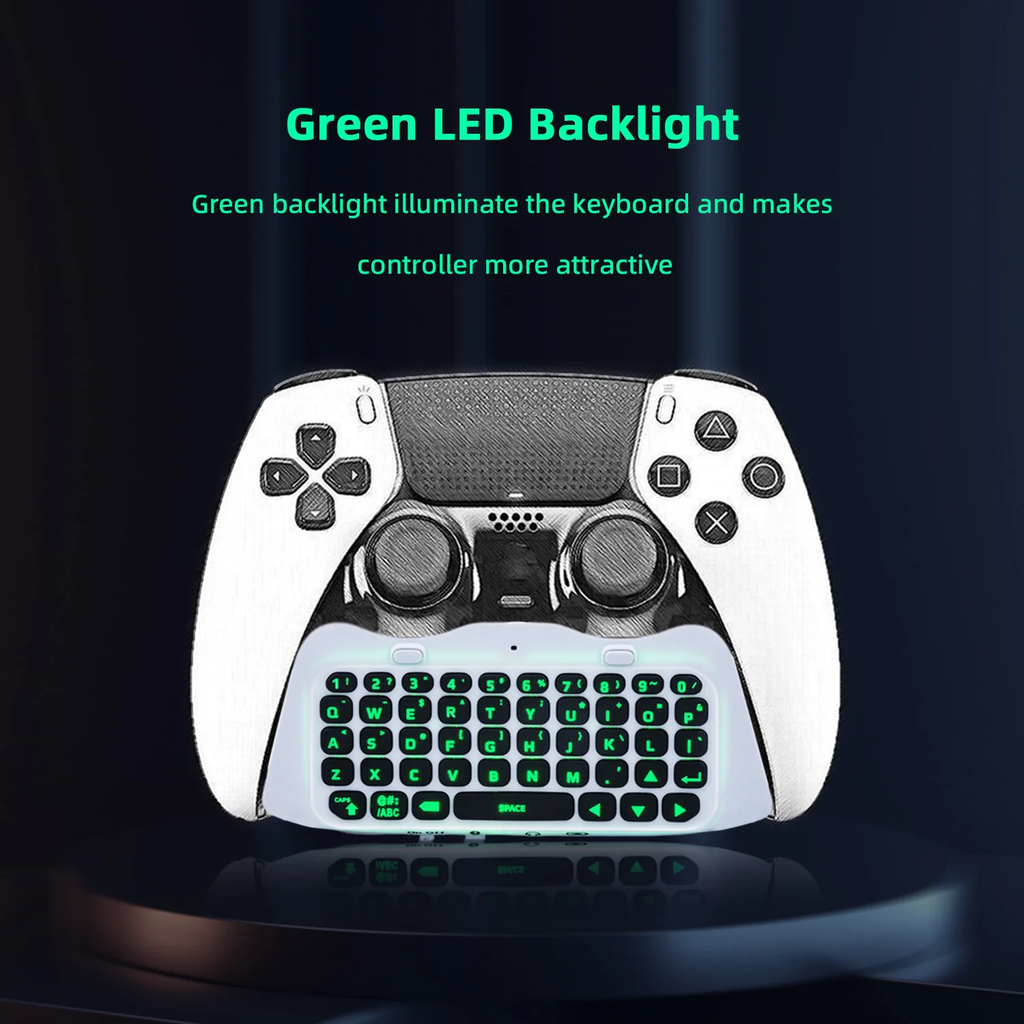 JYS Wireless Mini Keyboard for PS5 Edge Controller-White (JYS-P5172 ...