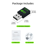 2 In 1 AC600Mbs USB Wifi Bluetooth Wireless Adapter for PC