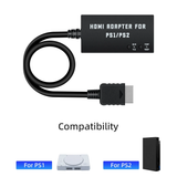 Multifunctional HDTV HDMI Adapter for PS1/PS2