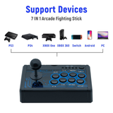 Dobe 7 in 1 Mini Arcade Fighting Stick for PS4/PS3/XBO/360/Switch/PC/Android