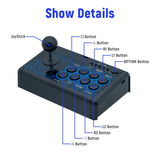 Dobe 7 in 1 Mini Arcade Fighting Stick for PS4/PS3/XBO/360/Switch/PC/Android