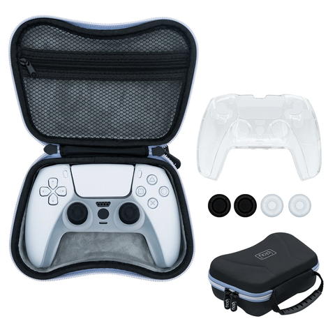 IPLAY 6 In 1 EVA Storage Bag With Crystal Case For PS5 Controller (HBP-286)