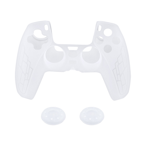 Non-Slip Silicone Protective Case with Thumbstick Caps for the PS5 Controller