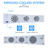 White External Cooling Fan for the Playstation 5 DE and UHD