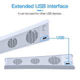 White External Cooling Fan for the Playstation 5 DE and UHD