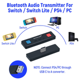 Ultra Thin Bluetooth USB Audio Adapter for the Switch / PS4 / PS5 / PC