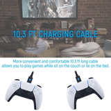Dobe9ft Type-C USB Charging Cable for PS5/Xbox Elite 2/X/S/Switch/Phone