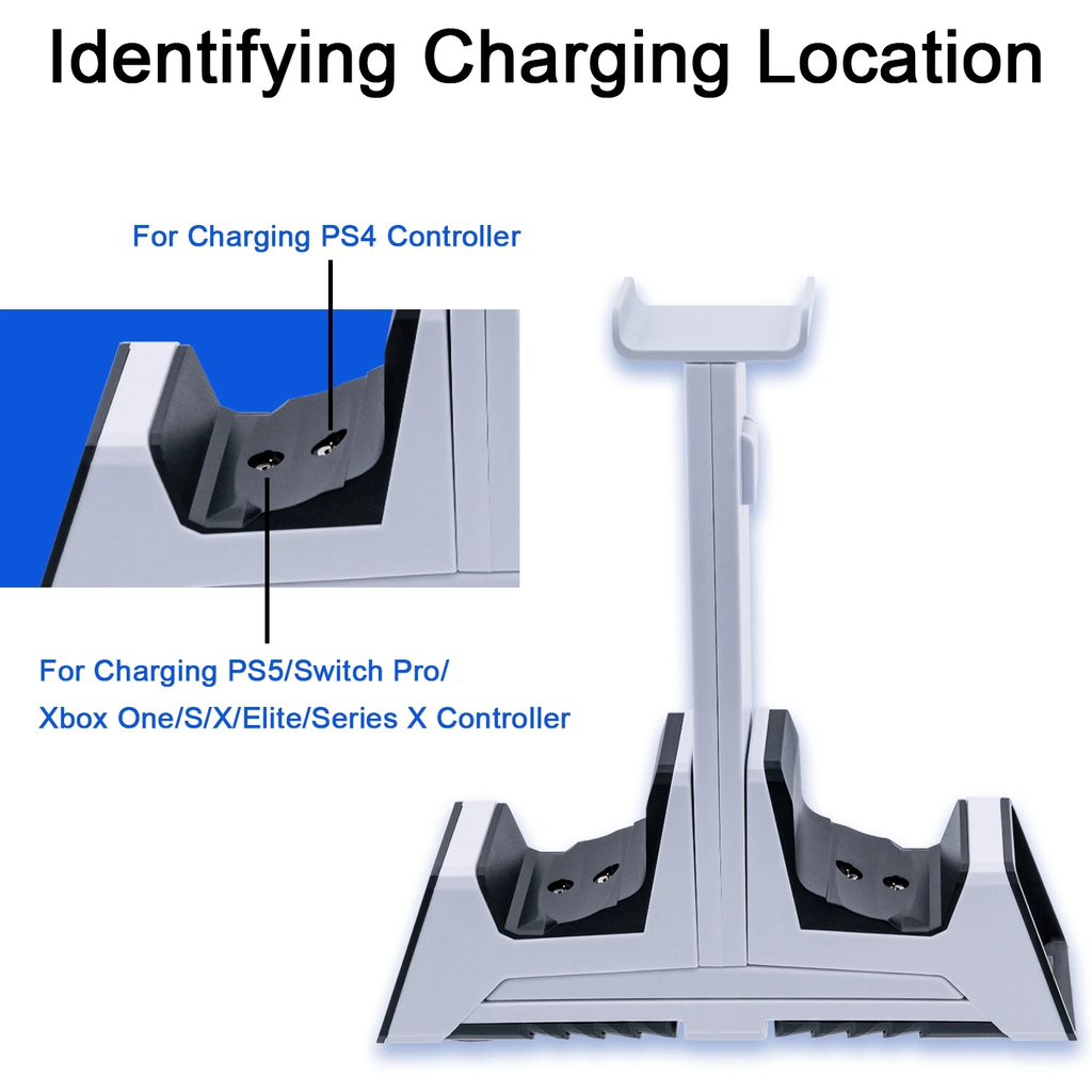 Multi Controller Charging Stand for the PS5/PS4/SWITCH PRO/XBOX ONE S ...