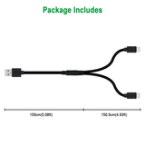 9ft 2 in 1 USB-C Charge Cable for the PS5 / Series SX / Switch Lite