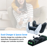 Dual Controller Charging Dock for the Switch Pro / PS5 /  Elite 2 / Series S/X