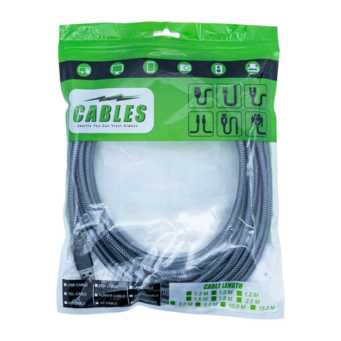 18 foot Oculus Braided USB-C Angled Data Cable