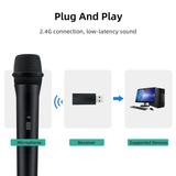 25ms Latency  2.4G Wireless Microphone for Nintendo Switch Xbox/PS5/PC