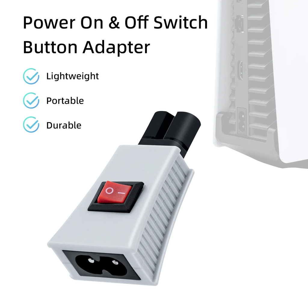 On/Off Power Switch Button Adapter for PS5/PS4/PS3/Xbox Series X Conso ...