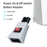 On/Off Power Switch Button Adapter for PS5/PS4/PS3/Xbox Series X Console - White
