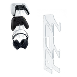Wall Mount Stand for PS5/PS4/Xbox/Switch Controller & Headphone - Transparent