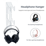 Wall Mount Stand for PS5/PS4/Xbox/Switch Controller & Headphone - Transparent