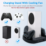 Charging Stand with Cooling Fan for the Xbox Series S