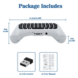 WHITE DOBE 2.4G Wireless Keyboard for the XBOX ONE S/SERIES X/SERIES S (TYX-586S)
